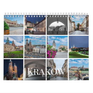 Calendrier photo Cracovie ensemble, Pologne