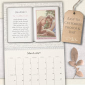 Calendrier photo de conte de fées mère fille vinta
