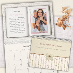 Calendrier photo de conte de fées mère fille vinta