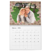 Calendrier Photo de famille Bois rustique 2024 (Feb 2026)