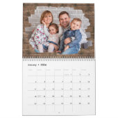 Calendrier Photo de famille Bois rustique 2024 (Jan 2026)