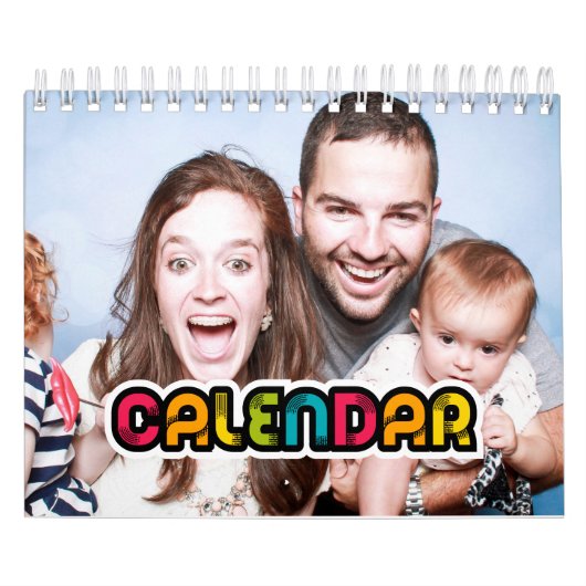 Calendrier photo de famille coloré 2026 (Protection)