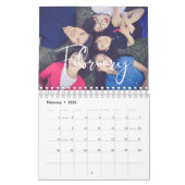 Calendrier Photo de famille de calligraphie moderne 2026 (Feb 2026)