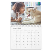 Calendrier Photo de famille de calligraphie moderne 2026 (Jan 2026)