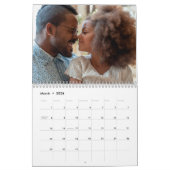 Calendrier Photo de famille de script moderne simple personna (Mar 2026)