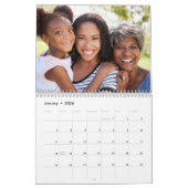 Calendrier Photo de famille de script moderne simple personna (Jan 2026)