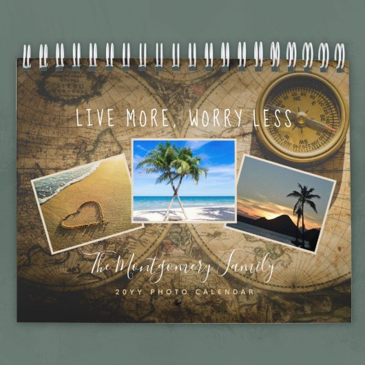 Calendrier Photo de famille de vacances personnalisée 2026