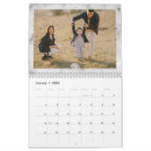 Calendrier Photo de famille en marbre élégant et moderne (Jan 2026)