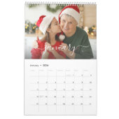 Calendrier Photo de famille moderne Collage Parties scintilla (Jan 2026)