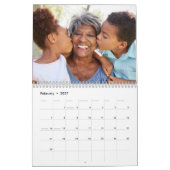 Calendrier Photo de famille personnalisée 2026 Écriture moder (Feb 2027)