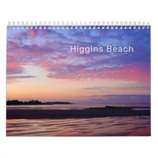 Calendrier photo de Higgins Beach Maine Ocean 2024