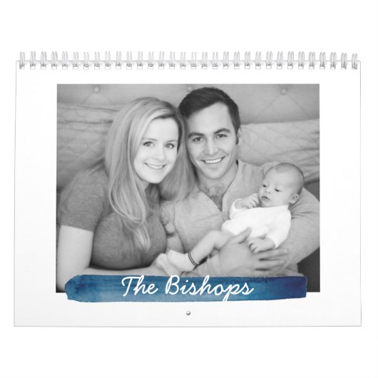 Calendrier photo de la bande aquarelle de la marin (Protection)