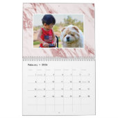 Calendrier Photo de la famille du marbre moderne (Feb 2026)