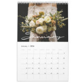 Calendrier photo de mariage moderne et élégant 202 (Jan 2026)