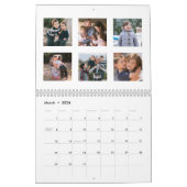 Calendrier Photo de Noël simple et moderne (Mar 2026)