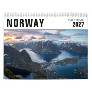 Calendrier photo de paysage norvégien 2027