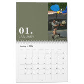 Calendrier photo de Pickleball personnalisé (Jan 2026)