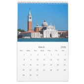 Calendrier photo de Venise 12 mois (Mar 2026)