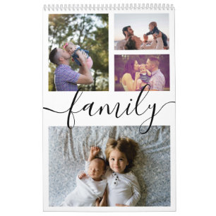 Calendrier Photo de votre famille Mois par mois Personnalisée