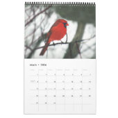 Calendrier Photo du cardinal (Mar 2026)