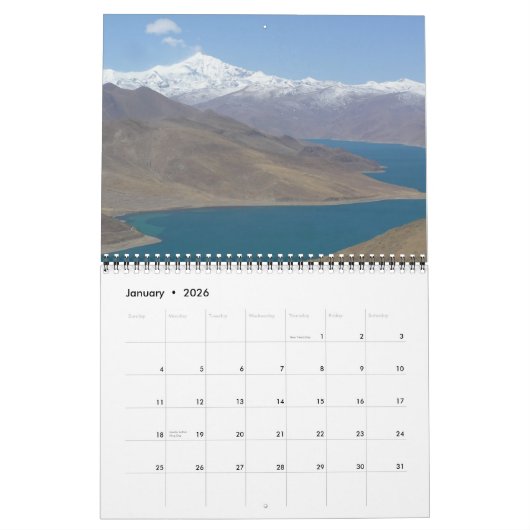Calendrier photo du Tibet 2014 (Jan 2026)