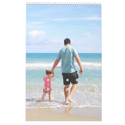 Calendrier photo d'une page (Feb 2027)