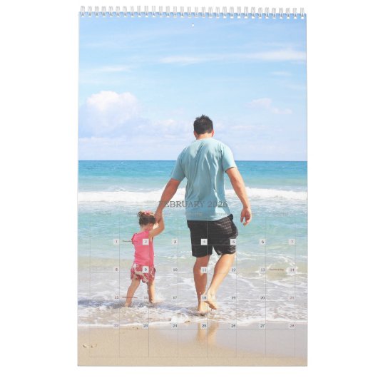 Calendrier photo d'une page (Feb 2026)