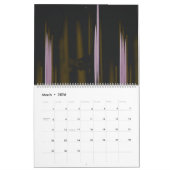 Calendrier photo en noir et blanc d'un bâtiment (Mar 2026)