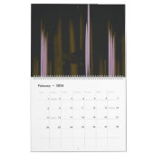 Calendrier photo en noir et blanc d'un bâtiment (Feb 2026)