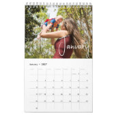 Calendrier Photo Familiale Simple Et Moderne 2024 (Jan 2027)