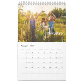 Calendrier Photo Familiale Simple Et Moderne 2024 (Feb 2026)