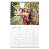 Calendrier Photo Familiale Simple Et Moderne 2024 (Jan 2026)