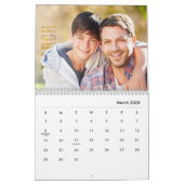 Calendrier photo famille, Calendrier modifiable (Mar 2026)