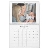 Calendrier photo Faux Gold Foil (Feb 2026)