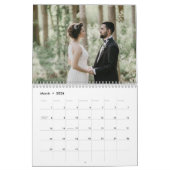Calendrier Photo florale moderne M. et Mme Couple Gold (Mar 2026)