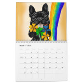 Calendrier photo français Bulldog migre Frenchie (Mar 2026)