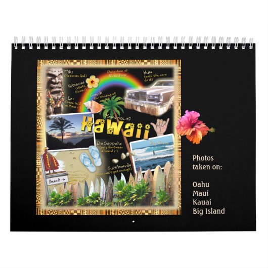 Calendrier photo 🌺 Hawaii (Protection)