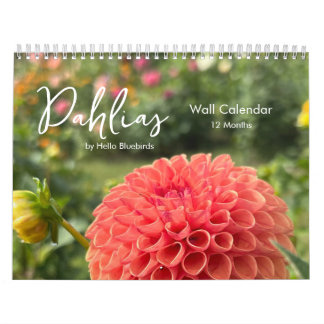 Calendrier photo inspirant de dahlias