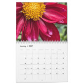 Calendrier photo inspirant de fleurs (Jan 2027)