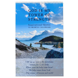 Calendrier Photo inspirant des montagnes Rocheuses et des lac