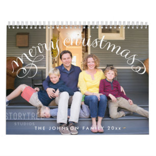 Calendrier photo Joyeux Noël en famille