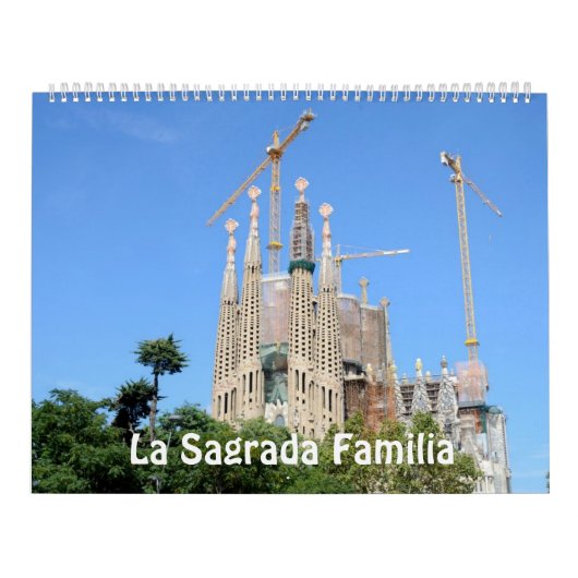 Calendrier photo La Sagrada Familia 12 mois (Protection)