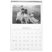Calendrier photo minimaliste moderne 2026 (Mar 2027)