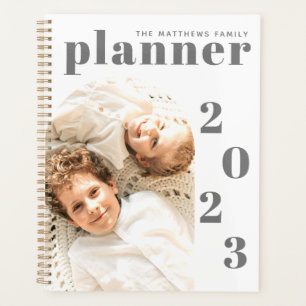 Calendrier photo minimaliste personnalisé moderne