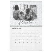 Calendrier Photo moderne Abstrait noir et blanc (Feb 2026)
