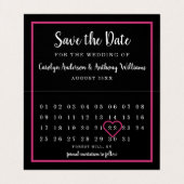 Calendrier Photo Moderne Enregistrer La Carte Date (Intérieur déplié)