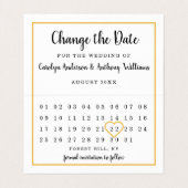 Calendrier Photo Moderne Modifier La Carte Date (Intérieur déplié)