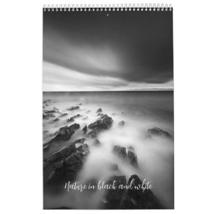 Calendrier Photo Nature en noir et blanc v2