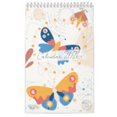 Calendrier Photo Papillons Abstraits Modernes 2026 (Protection)