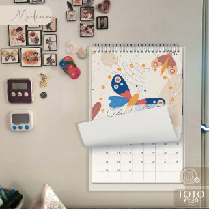 Calendrier Photo Papillons Abstraits Modernes 2026